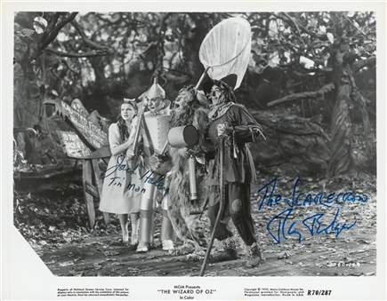 Ray Bolger & Jack Haley Dual Signed "The Wizard of Oz" Promotional Photo (PSA/DNA)